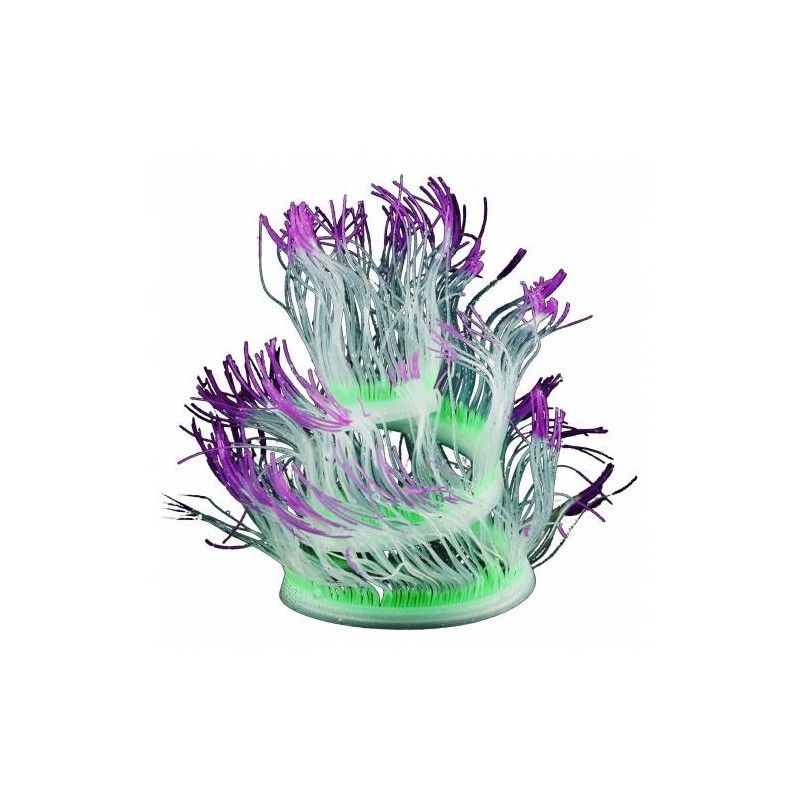 Coral luminoso colorido - planta de silicone artificial