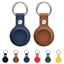 Estojo protetor de couro para Apple Airtags - chaveiro