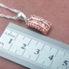Conjunto de joias elegantes - com zircônias vermelhas - colar - brincos - anel