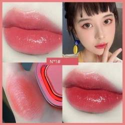 Batom vermelho sexy - creme de brilho labial - longa duração - à prova d'água
