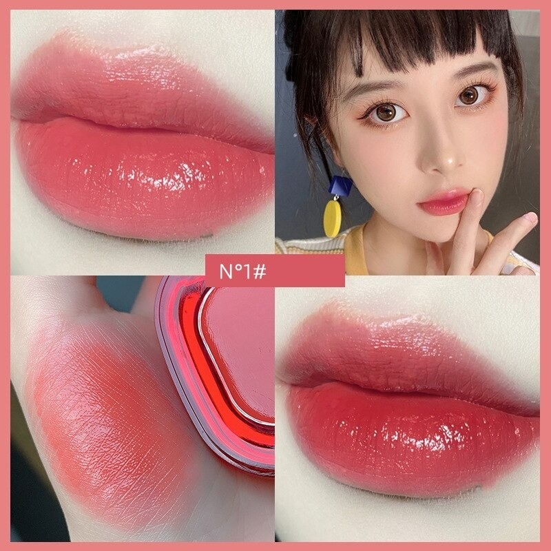 Batom vermelho sexy - creme de brilho labial - longa duração - à prova d'água