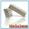 N35 - ímã de neodímio - bloco cubóide - 10 mm * 5 mm * 3 mm - 20 - 500 peças