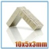 N35 - ímã de neodímio - bloco cubóide - 10 mm * 5 mm * 3 mm - 20 - 500 peças