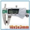 N35 - ímã de neodímio - bloco cubóide - 10 mm * 5 mm * 3 mm - 20 - 500 peças