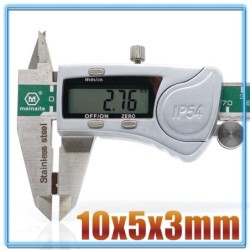 N35 - ímã de neodímio - bloco cubóide - 10 mm * 5 mm * 3 mm - 20 - 500 peças
