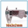 N35 - ímã de neodímio - bloco cubóide - 10mm * 3mm * 2mm - 20 - 1000 peças