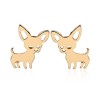 Small stud earrings - dogs shaped - stainless steelEarrings