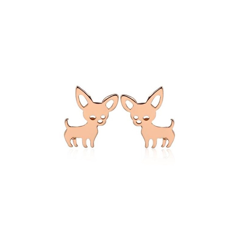 Small stud earrings - dogs shaped - stainless steelEarrings