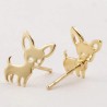 Small stud earrings - dogs shaped - stainless steelEarrings
