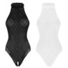 Body sexy transparente - com zíper nas costas