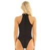 Body sexy transparente - com zíper nas costas