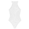 Body sexy transparente - com zíper nas costas