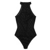Body sexy transparente - com zíper nas costas