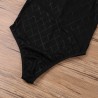 Body sexy transparente - com zíper nas costas