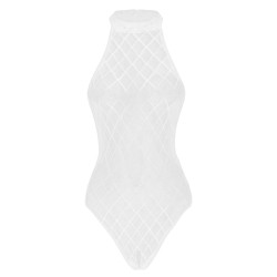 Body sexy transparente - com zíper nas costas