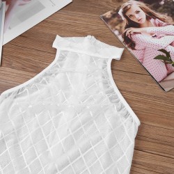 Body sexy transparente - com zíper nas costas