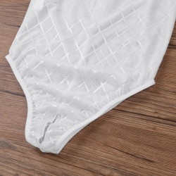 Body sexy transparente - com zíper nas costas