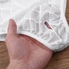 Body sexy transparente - com zíper nas costas