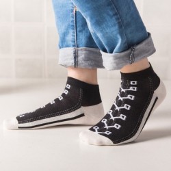 Funny kids socks - shoelaces printed - cottonClothing