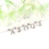 Elegant small stud earrings - with colorful rhinestones - alphabet lettersEarrings