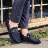 Mocassins masculinos da moda - sapatos de camurça rasos