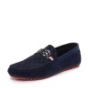 Mocassins masculinos da moda - sapatos de camurça rasos