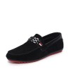 Mocassins masculinos da moda - sapatos de camurça rasos
