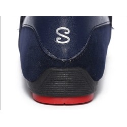 Mocassins masculinos da moda - sapatos de camurça rasos