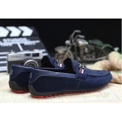 Mocassins masculinos da moda - sapatos de camurça rasos