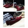 Mocassins masculinos da moda - sapatos de camurça rasos