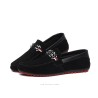 Mocassins masculinos da moda - sapatos de camurça rasos