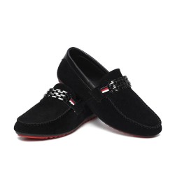 Fashionable men's loafers - shallow suede shoesShoes