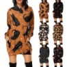 Mini hooded dress - loose pullover - with pockets - Halloween print - pumpkin - cats - spiderwebDresses