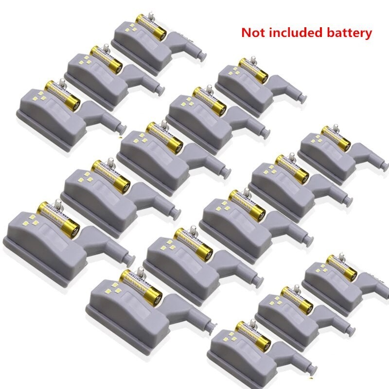 Luz de dobradiça interna - guarda-roupa - armário - lâmpada de indução LED - 16 peças