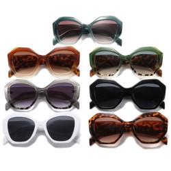 Fashionable oversized sunglasses - cat eyes - colorful leopard - UV400Sunglasses