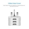 UK plug - adapter - 3-pin wall charger - with USB ports - 110V-220VPlugs