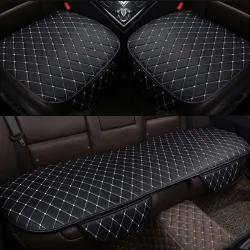 Capas para assentos de carro - dianteiras / traseiras - impermeáveis - em couro