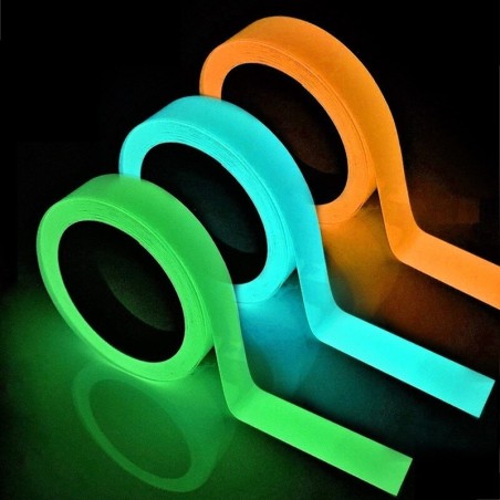 Fita luminosa - fluorescente - fita adesiva de advertência - carros - decoração - arte
