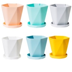 Vaso de flores geométrico - resina plástica