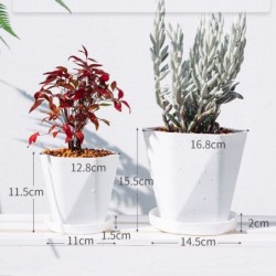 Geometric flower pot - plastic resinGarden
