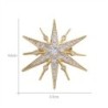 Luxurious star shaped brooch - cubic zirconiaBrooches