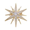 Luxurious star shaped brooch - cubic zirconiaBrooches