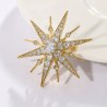 Luxurious star shaped brooch - cubic zirconiaBrooches