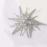 Luxurious star shaped brooch - cubic zirconiaBrooches