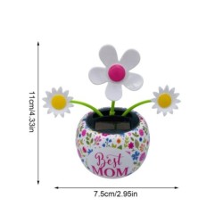 Brinquedo movido a energia solar - flor dançante / joaninhas