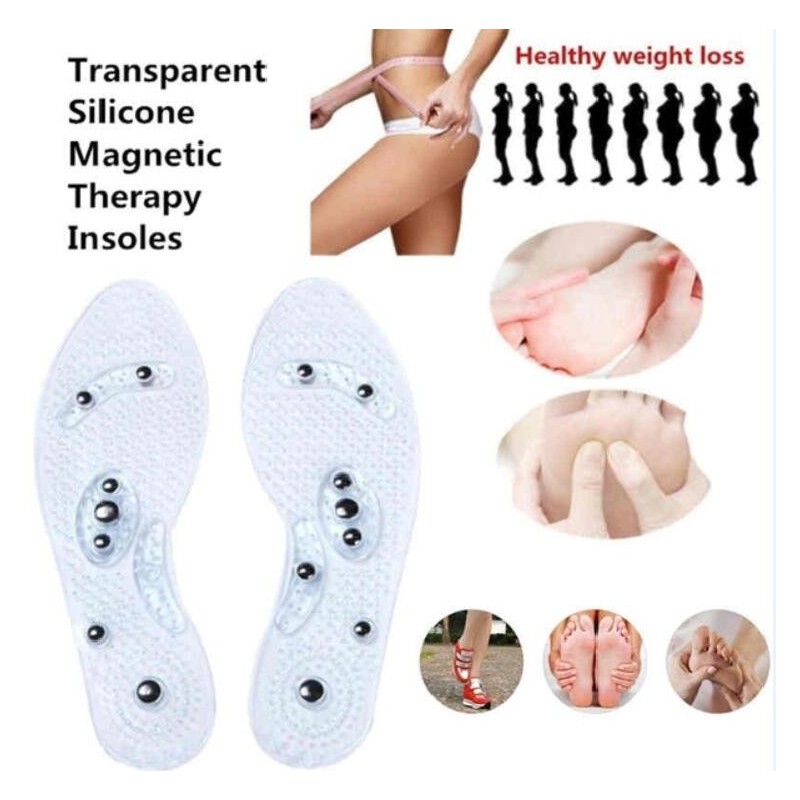 Terapia magnética do pé - palmilhas de silicone - emagrecimento - perda de peso