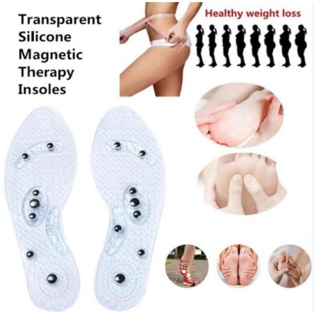Terapia magnética do pé - palmilhas de silicone - emagrecimento - perda de peso