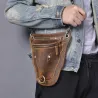 Trendy shoulder / waist small bag - genuine leather - bull head shapedBags