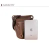 Bolsa pequena de ombro / cintura moderna - couro genuíno - em forma de cabeça de touro