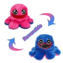 Monstro de polvo reversível - brinquedo de pelúcia - 20 cm